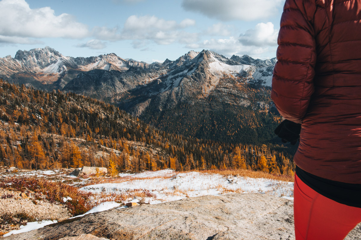 Cutthroat Pass in the Fall is filled with larches and views