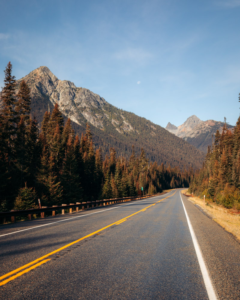 Highway 20 in Washington in the North Cascades