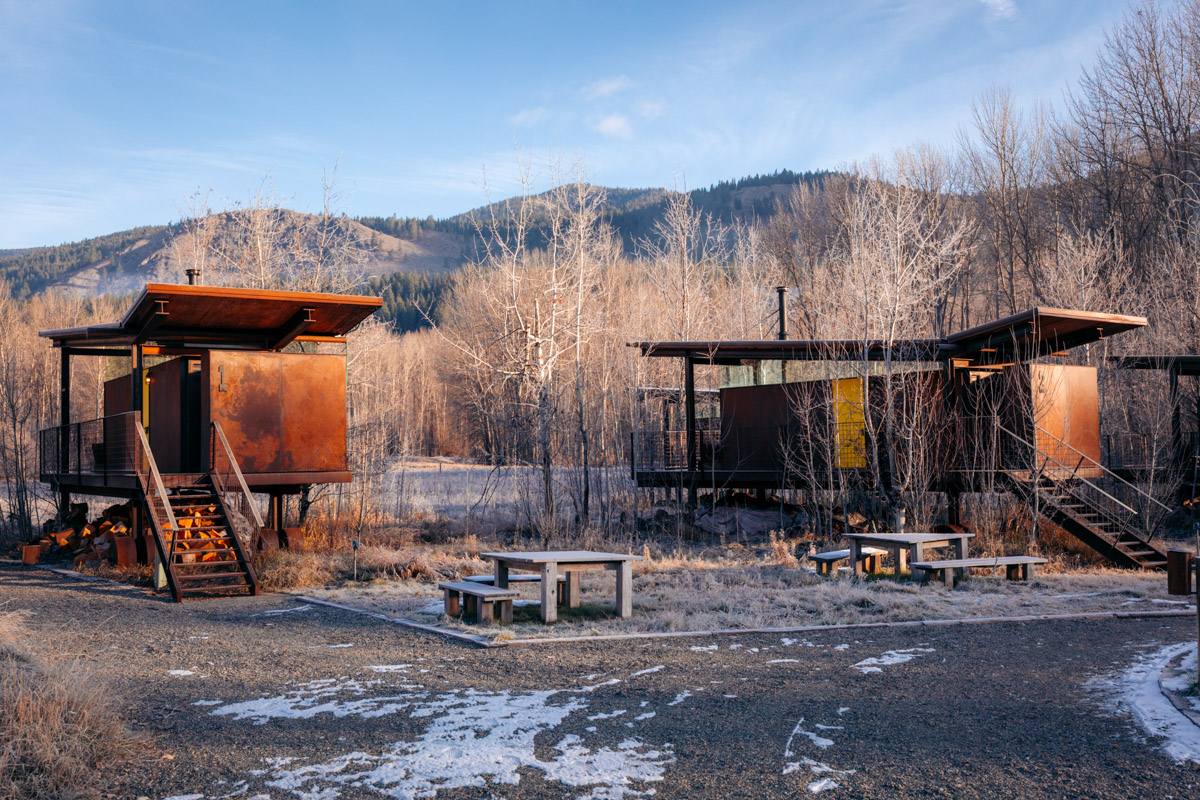 Rolling Huts in Mazama Washington a unique stay