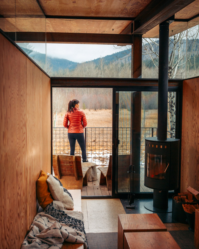 Rolling huts in Mazama Washington