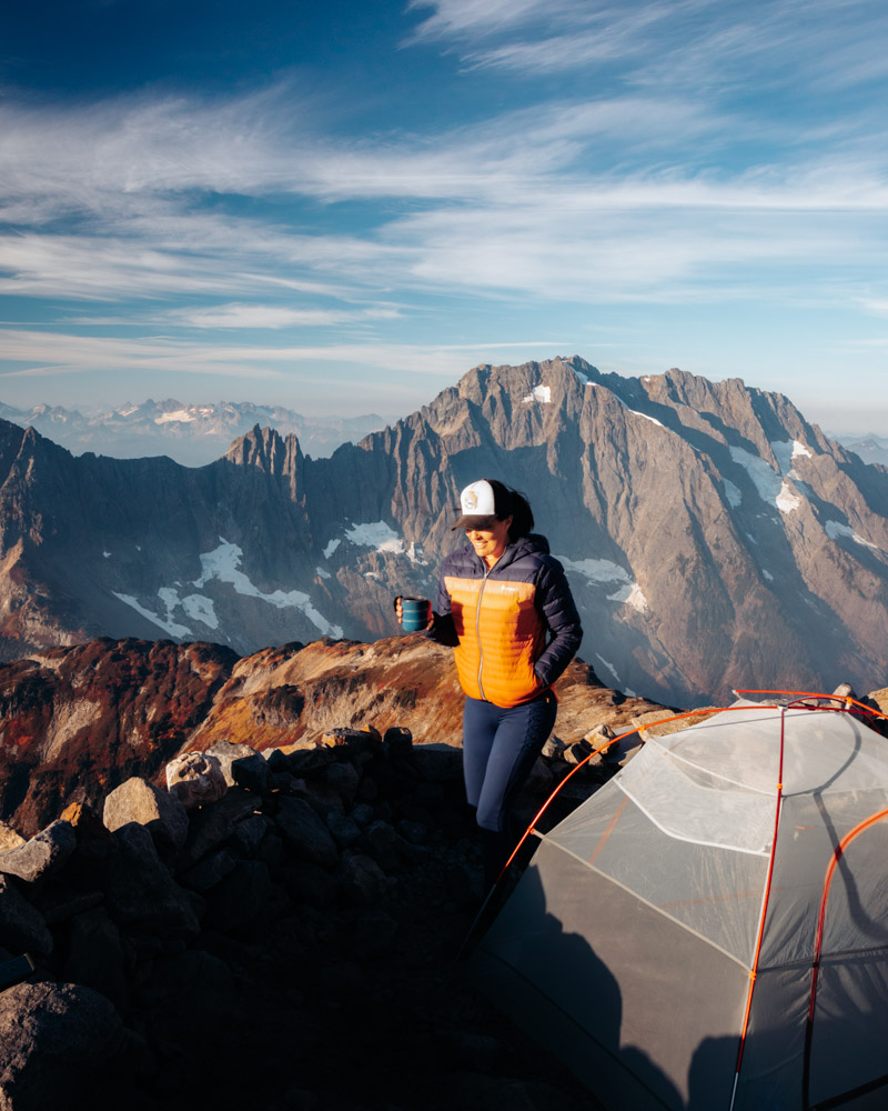 Sahale Arm Campsite in the North Cascades National Park