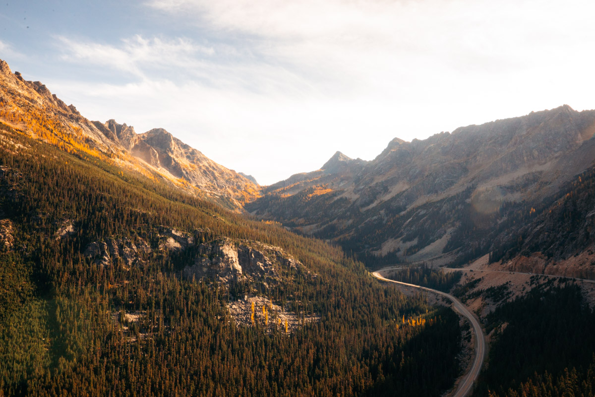 Washington Pass overlook in the North Cascades